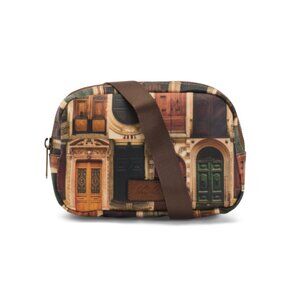 PATRICIA NASH Doorways Print Leather And Coated Fabric Tremezzo Belt Bag
